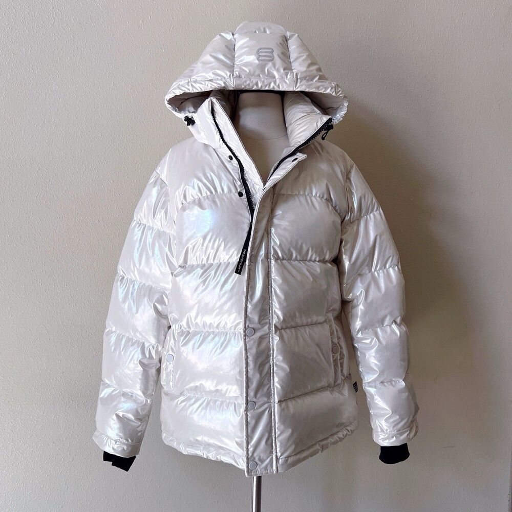 Aritzia Super Puff Original Pearl Puffer Coat Women's M Goose Down Climate Lab